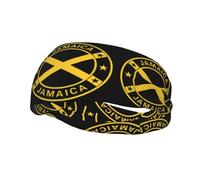 Jamaica coat of arms Unisex Head band - Dry Head Tie - Sports Sweatband - Ideal for Running, Football, Tennis