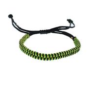 Jamaica Coloured Braided Bracelet - Friendship Bracelet Reggae Colours of the Caribbean - Adjustable Wristband Bob Marley