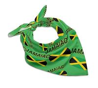 Jamaica Country Flag, Jamaican Flag Women's Neckerchief Scarf Square Head Scarves Hair Wraps Headscarf Bandana