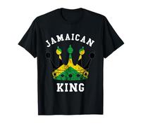 Jamaica Crown Jamaican King Caribbean Pride Flag T-Shirt