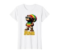 Jamaica Cute Rasta Teddy Bear Jah Bless Reggae Roots Value Graphic T-Shirt