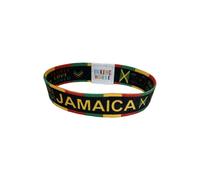 Jamaica elastic Wrist band pink ribbon wristband Jamaican flag one love rasta