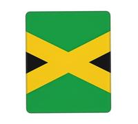 Jamaica Flag Anti-wear Stitching, Textured Waterproof Computer Mouse pad with Anti-Slip Rubber Base, Suitable for laptops, Office and Home Gaming Mouse Pads. 10 x 12 inch