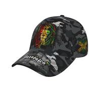 Jamaica Flag Baseball Cap Unisex Novelty Lions Printed Hat Map Badge Baseball Hats Dad Cap Jamaica Hat for Men and Women, Black, One Size