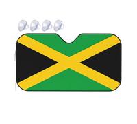 jamaica flag Car Windscreen Sun Shade Aluminum Foil Front Windshield Heat Shield for Car SUV M