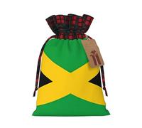 jamaica flag Fashionable Print Medium Drawstring Storage Bag Lightweight and Beautiful for Various Festivals