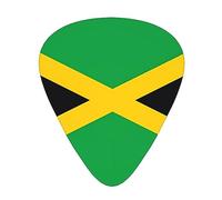 jamaica flag Guitar picks 12 pieces, ABS material, smooth edges, comfortable feel, 3 optional thicknesses