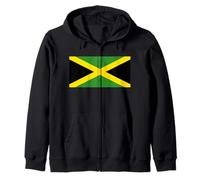 Jamaica Flag Jamaican Pride Caribbean Reggae Vacation Zip Hoodie