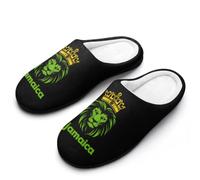 Jamaica Flag Lion House Slippers Ladies Cotton Sandals