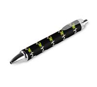 Jamaica Flag Map Heartbeat Print Ballpoint Pens for Women Men 0.5 Mm Fine Retractable Ball Point Pen 1 PCS AS PIC 1