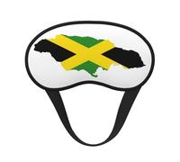 Jamaica Flag Map Print Sleep Mask Soft Cover Eye No Pressure for Sleeping, Eye Masks for Side Sleepers