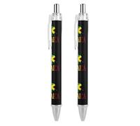 Jamaica Flag Map Retractable Ballpoint Pen Black Ink Ball Point Pen Work Pens 2 PCS