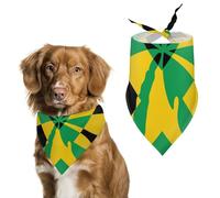 Jamaica Flag Plam Tree Dog Bandanas Puppy Cat Kerchief Pet Triangle Scarf Costumes Decorations