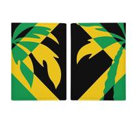 Jamaica Flag Plam Tree Travel Passport Wallet Credit Card Holder Cover Case Protector