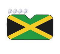 Jamaica Flag Printing Upgrade Car Windshield Sun Shade Protect Car From Sun Rays Heat Damage,Vehicle Accessories