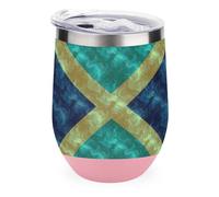 Jamaica Flag Tumbler with Lid Travel Coffee Mug Wine Tea Cup for Women and Men