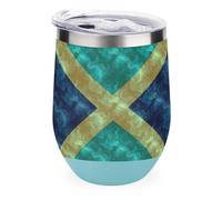 Jamaica Flag Tumbler with Lid Travel Coffee Mug Wine Tea Cup for Women and Men