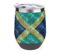 Jamaica Flag Tumbler with Lid Travel Coffee Mug Wine Tea Cup for Women and Men
