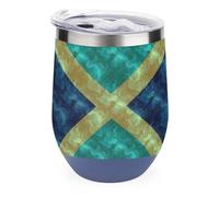 Jamaica Flag Tumbler with Lid Travel Coffee Mug Wine Tea Cup for Women and Men