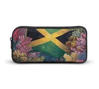 Jamaica Flag Under Water Cosmetic Bag Makeup Organizer Pencil Case Large Capacity Pouch for Travel