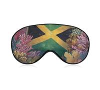 Jamaica Flag Under Water Sleep Eye Mask Night Shade Cover Soft Adjustable for Travel Naps