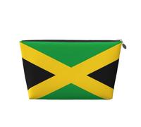 Jamaica Flag Vagilo Leather Toiletry Bag - Stylish & Durable Toiletry Kit for Travelers, Cosmetic Organizer, Makeup Bag, Carry-On, Portable Organizer, Zippered Pouch