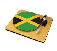 Jamaica Flag Vinyl Slip Mat Reggae Turntable Mat Jamaican Flag Record Player Mat 12" 7" DJ Slipmat Gift (12")