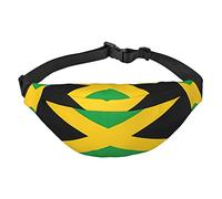 Jamaica Flag Waist Bag. Lightweight And Waterproof, Suitable For Travel And Daily Use, Fashionable Design, For Men And Women.