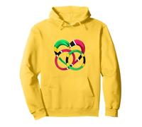 Jamaica Flag Wedding Rings Heart Marriage Trinidad Pullover Hoodie