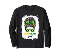 Jamaica Girl Ladies Jamaican Roots Jamaica Flag for Women Long Sleeve T-Shirt