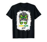 Jamaica Girl Ladies Jamaican Roots Jamaica Flag for Women T-Shirt