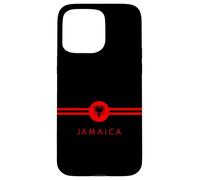Jamaica Heritage Crest Minimal Flag Design Jamaican Roots Case for iPhone 15 Pro Max