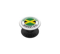 Jamaica Independence Day August 6th Proud Jamaican PopSockets Adhesive PopGrip