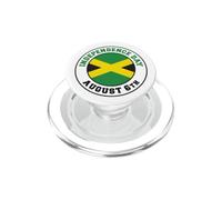 Jamaica Independence Day August 6th Proud Jamaican PopSockets PopGrip for MagSafe