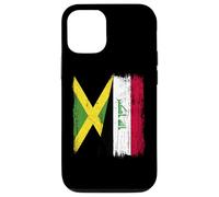 Jamaica Iraq Half Flag Jamaican Iraqi Jersey Case for iPhone 12/12 Pro
