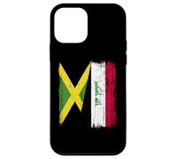 Jamaica Iraq Half Flag Jamaican Iraqi Jersey Case for iPhone 12 mini