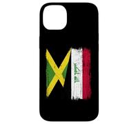 Jamaica Iraq Half Flag Jamaican Iraqi Jersey Case for iPhone 14 Plus