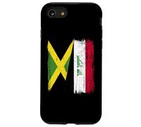 Jamaica Iraq Half Flag Jamaican Iraqi Jersey Case for iPhone SE (2020) / 7 / 8