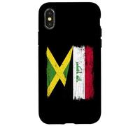 Jamaica Iraq Half Flag Jamaican Iraqi Jersey Case for iPhone X/XS