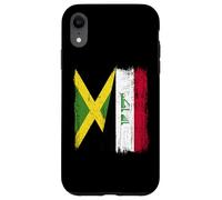 Jamaica Iraq Half Flag Jamaican Iraqi Jersey Case for iPhone XR