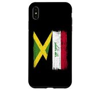 Jamaica Iraq Half Flag Jamaican Iraqi Jersey Case for iPhone XS Max