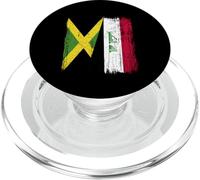 Jamaica Iraq Half Flag Jamaican Iraqi Jersey PopSockets PopGrip for MagSafe