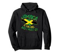 Jamaica Is Calling And I Must Go Jamaica Flag Love Jamaica Pullover Hoodie
