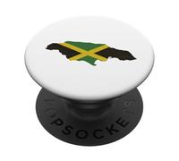 Jamaica Island Design Jamaican Flag Rasta Reggae Country PopSockets Adhesive PopGrip