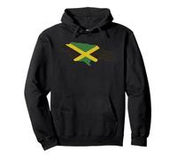 Jamaica Island Design Jamaican Flag Rasta Reggae Country Pullover Hoodie
