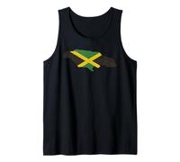 Jamaica Island Design Jamaican Flag Rasta Reggae Country Tank Top