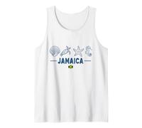 Jamaica Island Marine Animals Jamaican Flag Sea Creatures Tank Top