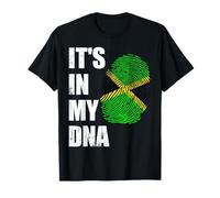 JAMAICA, IT'S IN MY DNA JAMAICAN FLAG DISTRESSED T-Shirt
