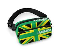 Jamaica Jamaican Kingdom Flag Crossbody Fanny Pack Waist Chest Bag with Belt Sling Packs for Workout Traveling Running
