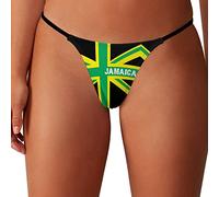 Jamaica Jamaican Kingdom Flag Women's Sexy Thongs Seamless G-String Comfortable Underwear Panties L